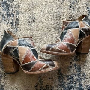 Patchwork freebird by Steven booties
